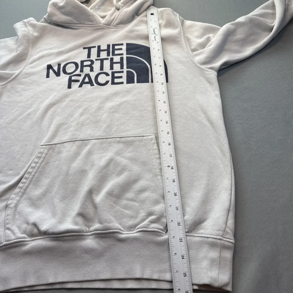 The North Face Men's S Sweatshirt Dome Logo Print Hoodie White‎ W/ Navy
